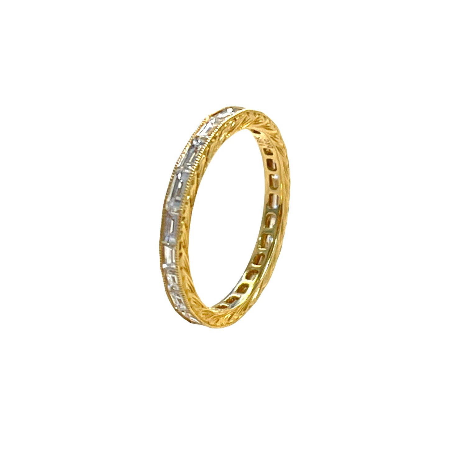 Channel Set Baguette Eternity Band