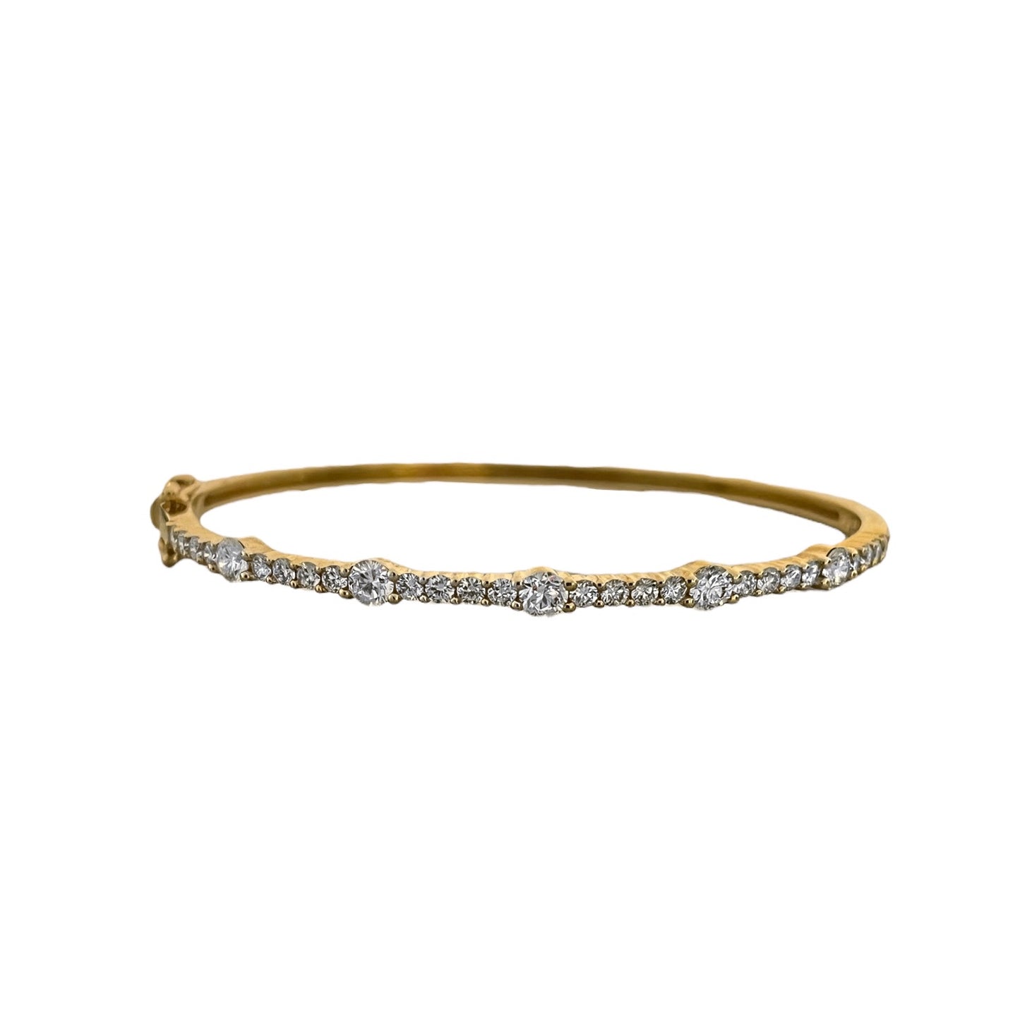 Diamond Quad Station Hinge Bracelet