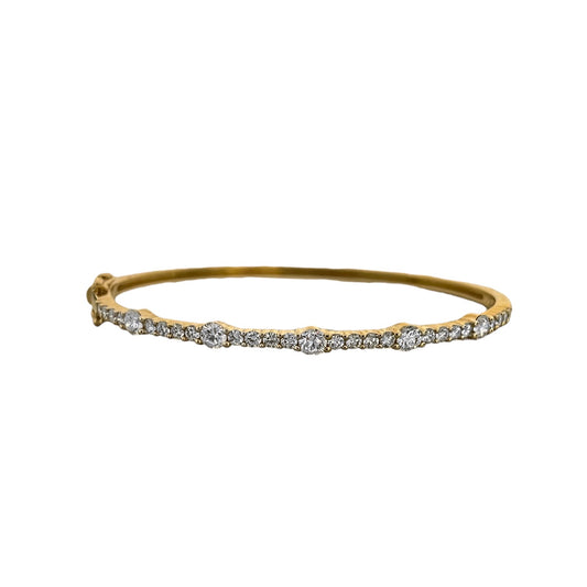 Diamond Quad Station Hinge Bracelet