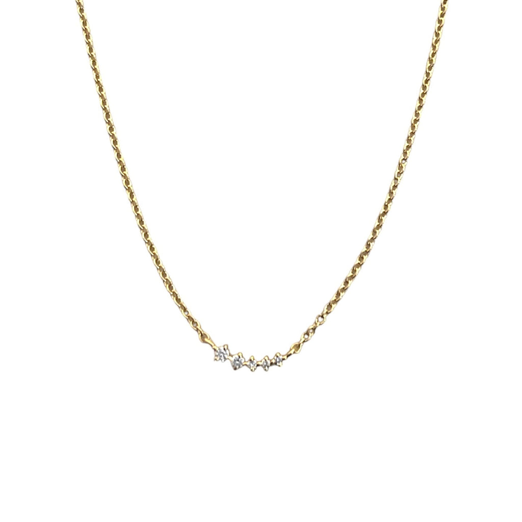 Mini Graduated Diamond Necklace