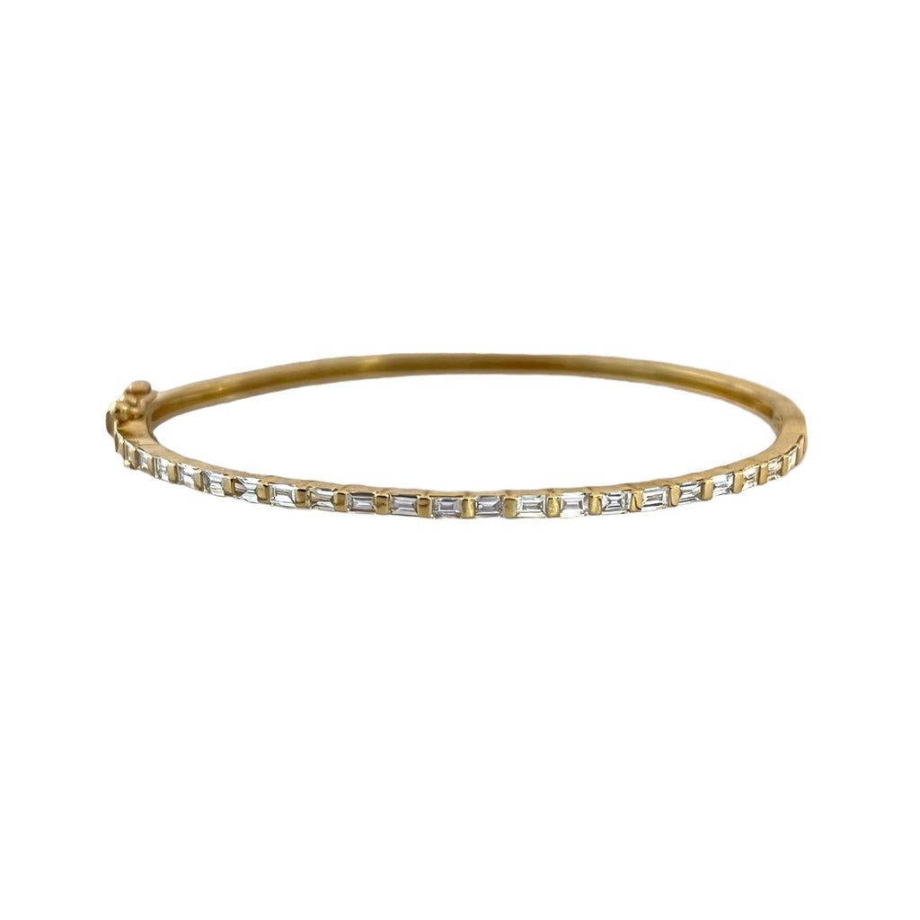Baguette Diamond Hinge Bracelet