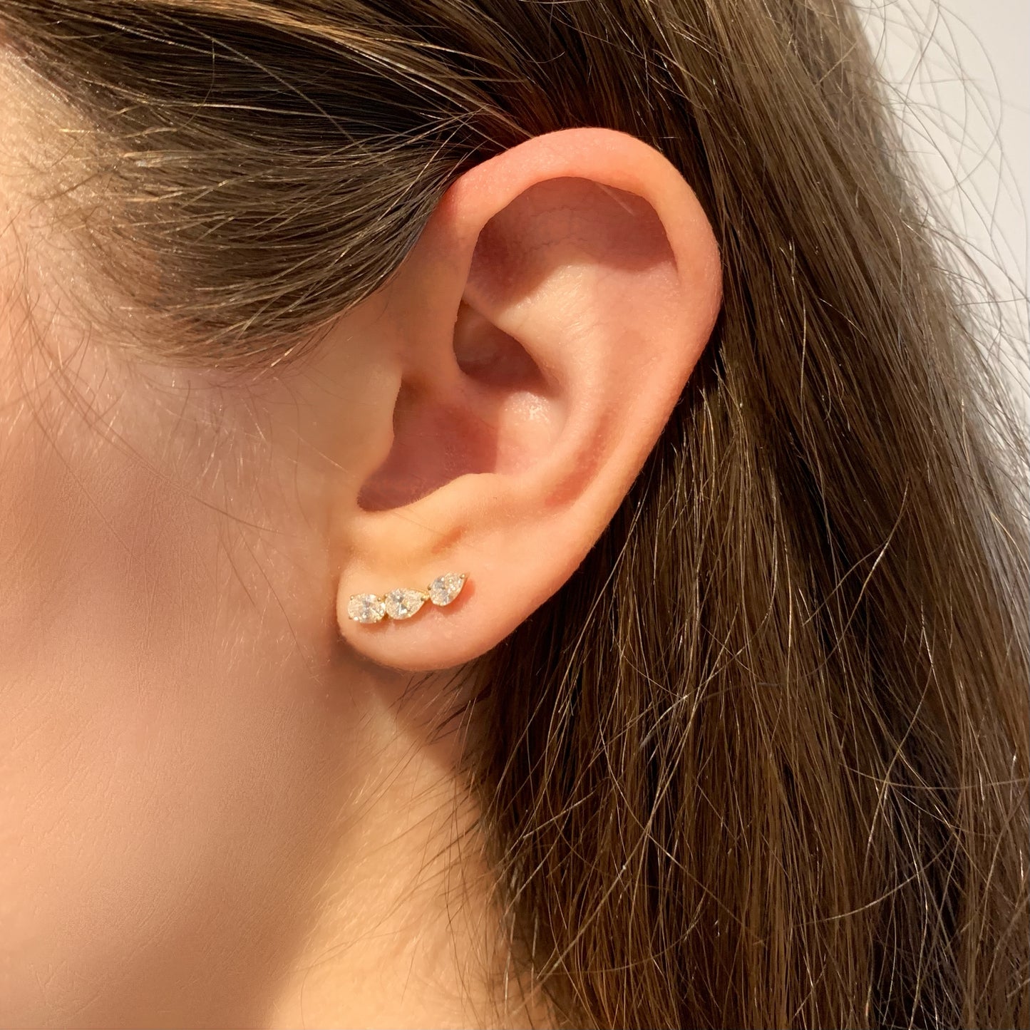 Diamond Ear Climbers Earrings