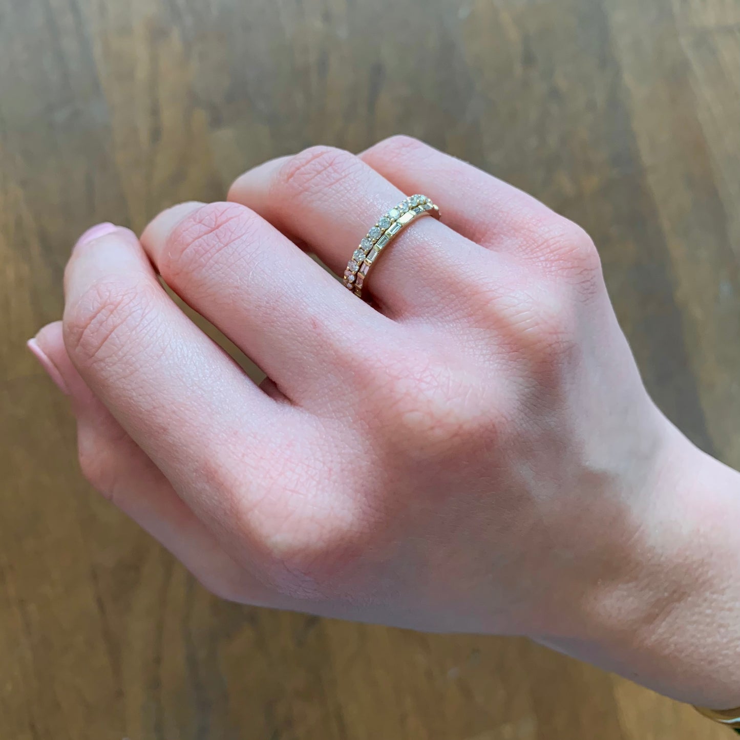 Diamond Baguette Eternity Stack Ring