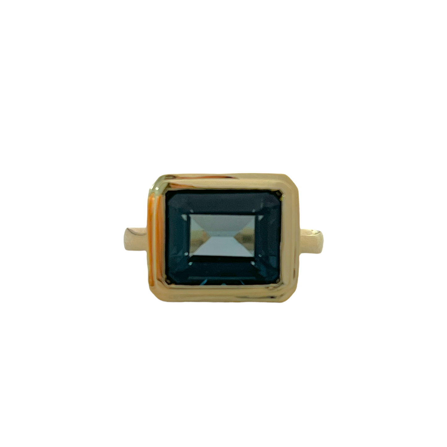 Bezel Set London Blue Topaz Ring