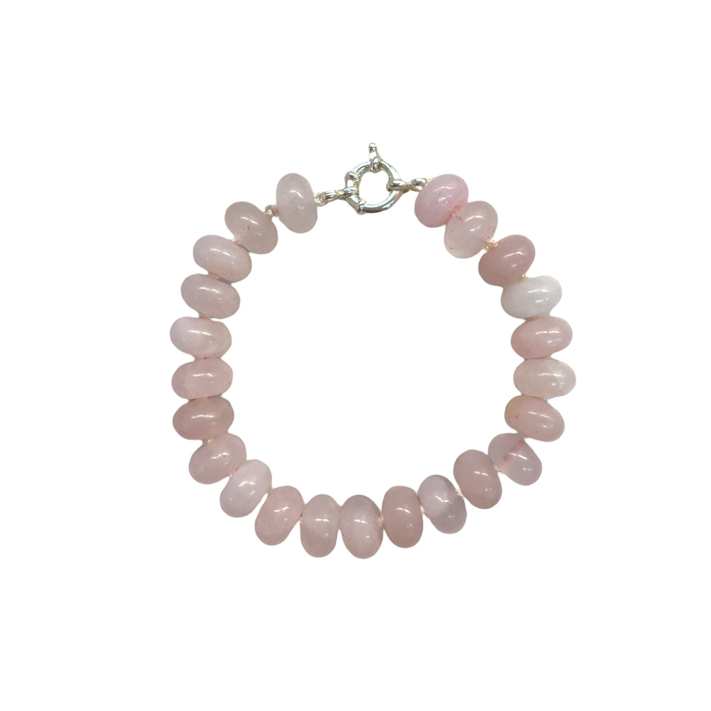 Rose Quartz Knotted Bracelet