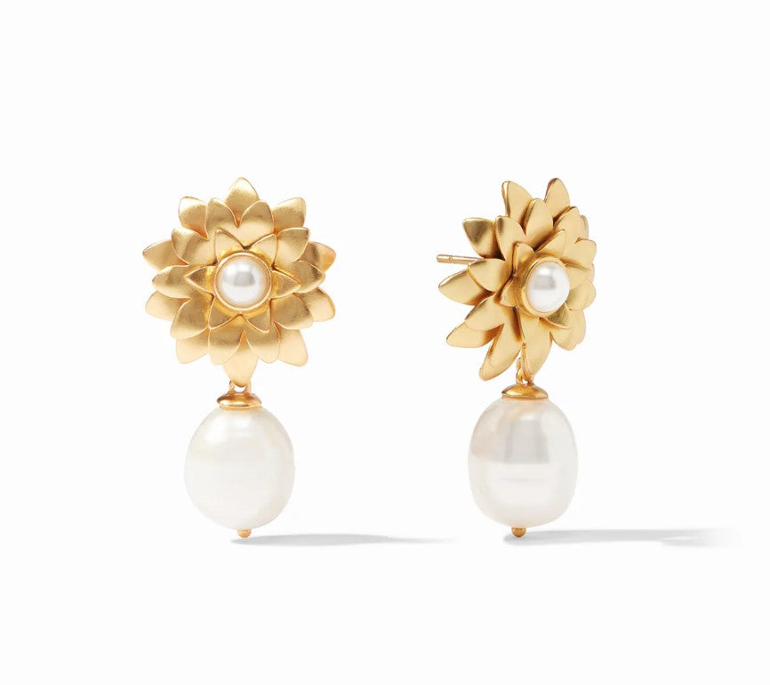 Flora Pearl Drop Earring