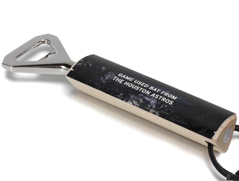 Astros Game Baseball Bat Bottle Opener