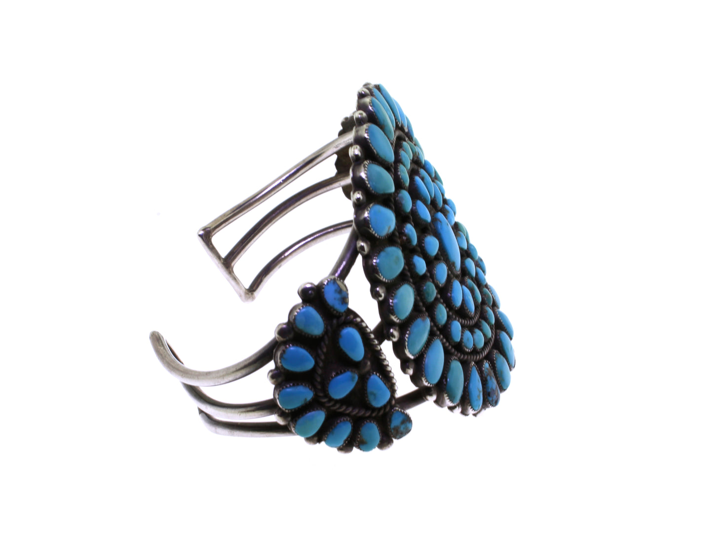 Vintage 1940's Turquoise Cluster Bracelet