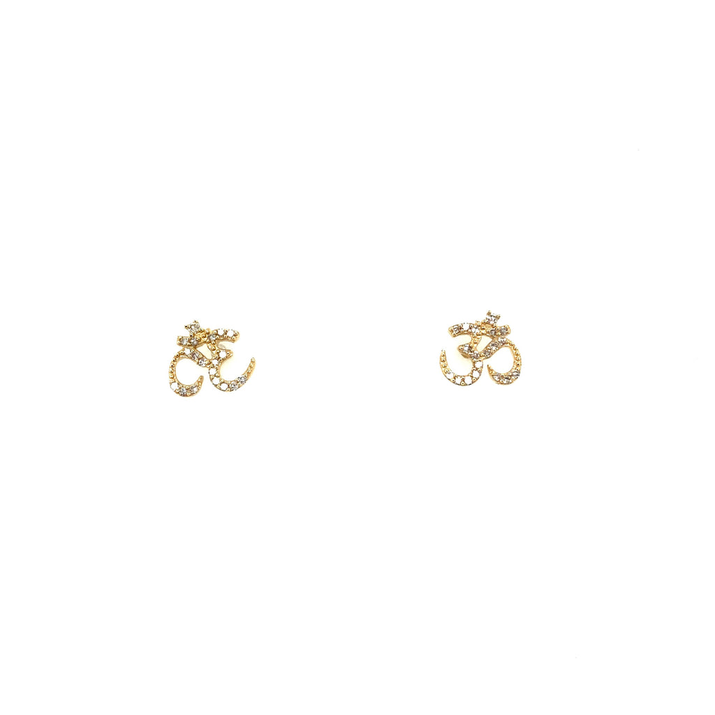 Om Stud Earrings