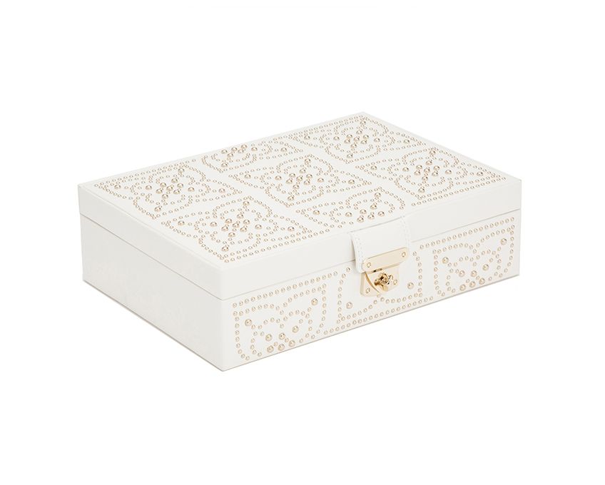 Marrakesh Cream Flat Jewelry Box