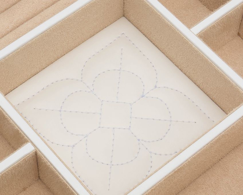 Marrakesh Cream Flat Jewelry Box