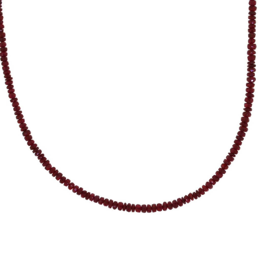 Ruby Beaded Necklace