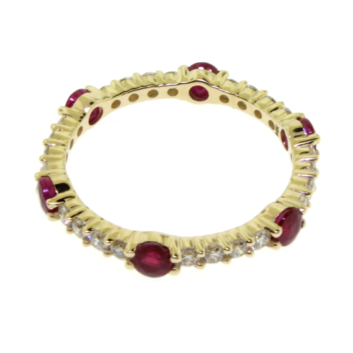 Ruby & Diamond Station Ring