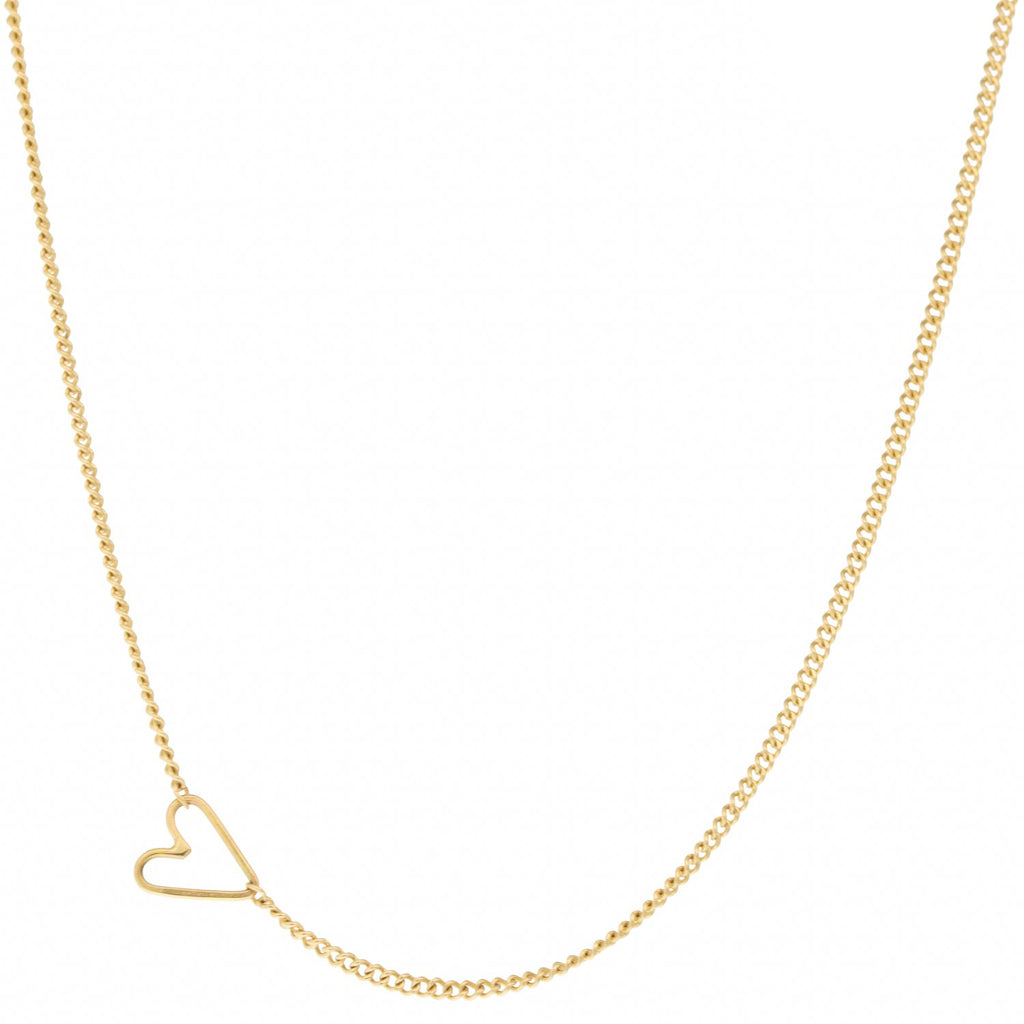 Teenie Tiny Gold Heart Necklace