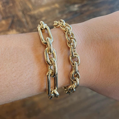 Oval Link Gold bracelet