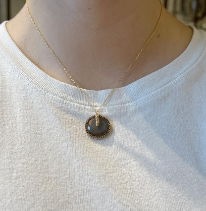Gray Moonstone Necklace