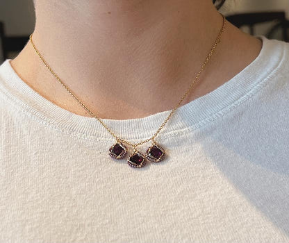 Claret Drop Necklace