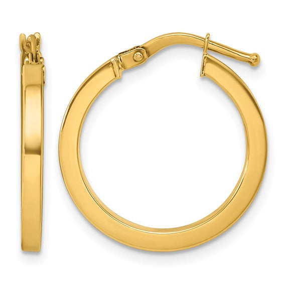 Round Hoop Earrings