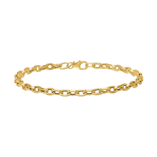 Gold Oval Link Bracelet