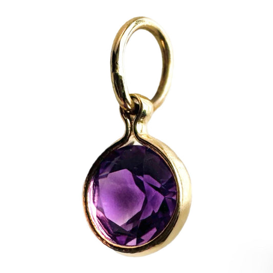 Round Amethyst Pendant