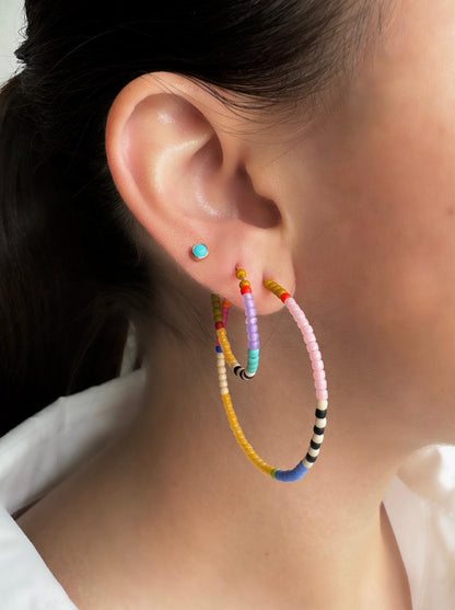 Large Rangi Hoop Earrings