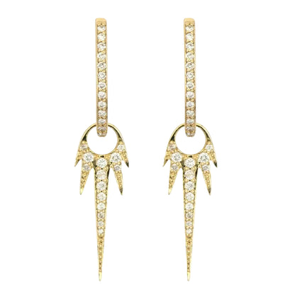 Long Love Explosion Starburst Earring Charms