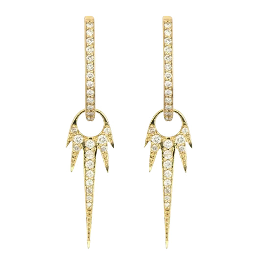 Long Love Explosion Starburst Earring Charms