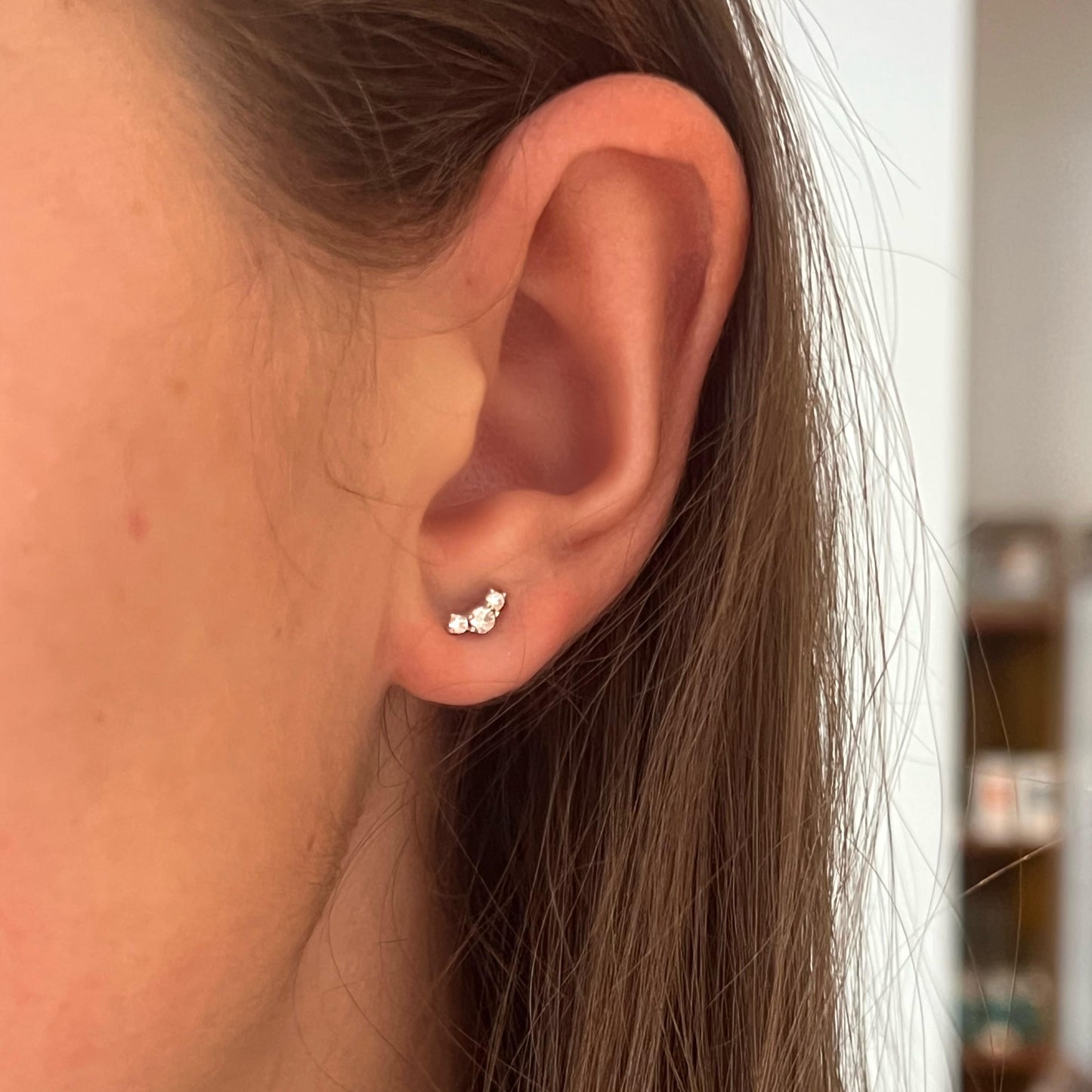 3 Stone Studs