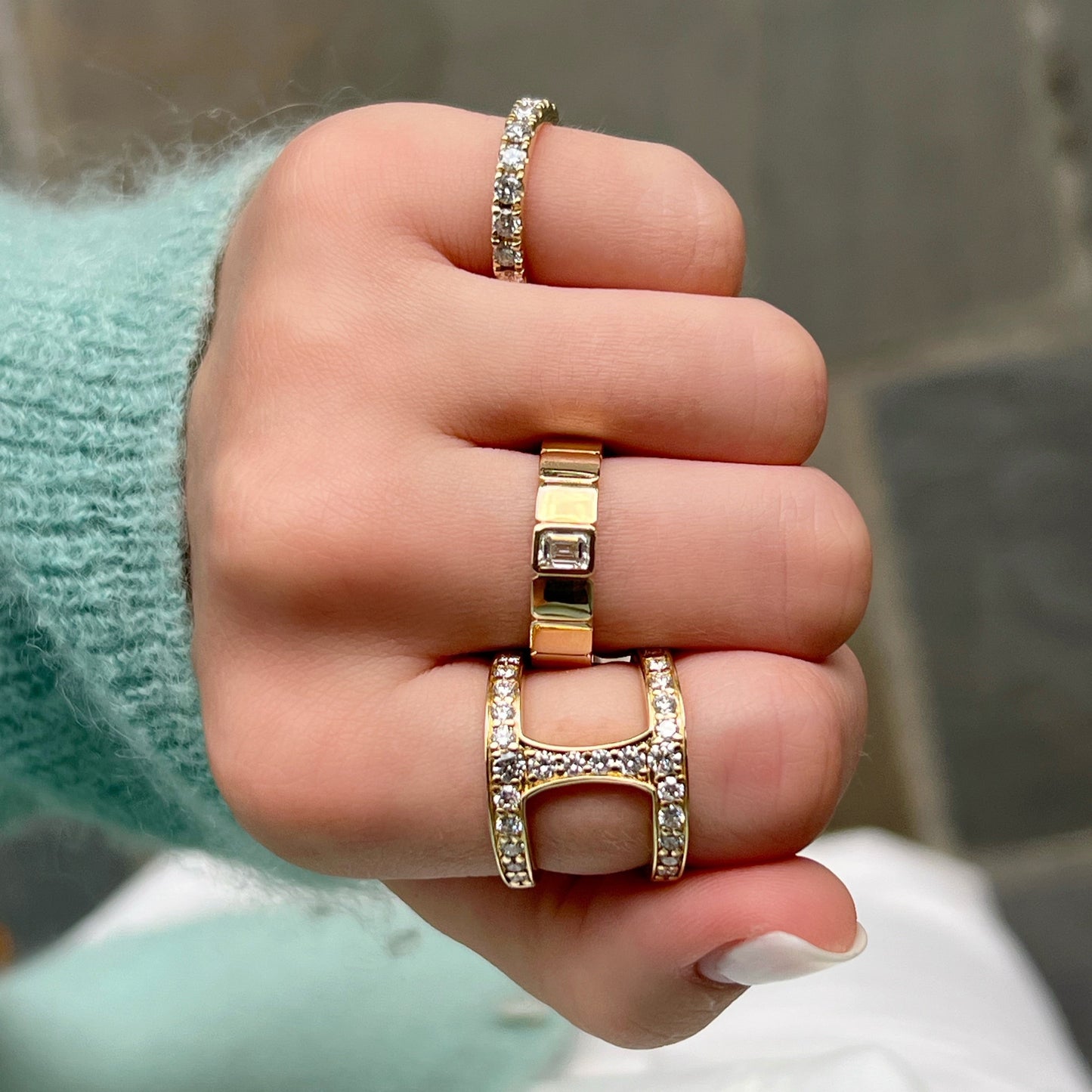 Diamond Eternity Pinky Ring