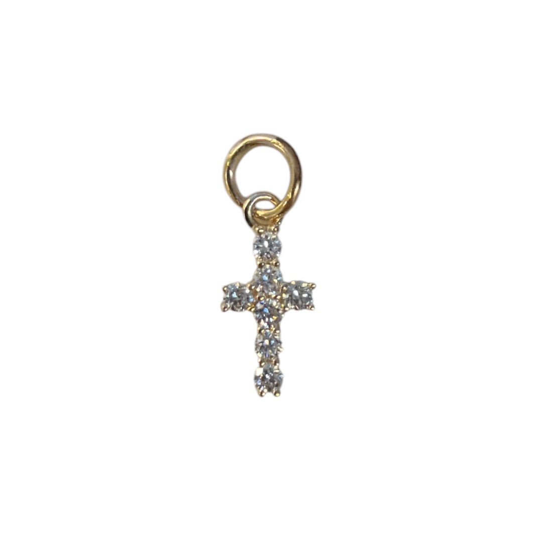 Diamond Cross Charm