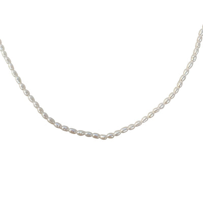 Rice Pearl Beaded Necklace