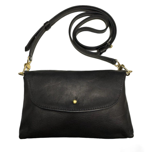 Black Aniline Kaanapali Crossbody Bag