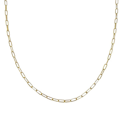 Gold Paperclip Chain Necklace