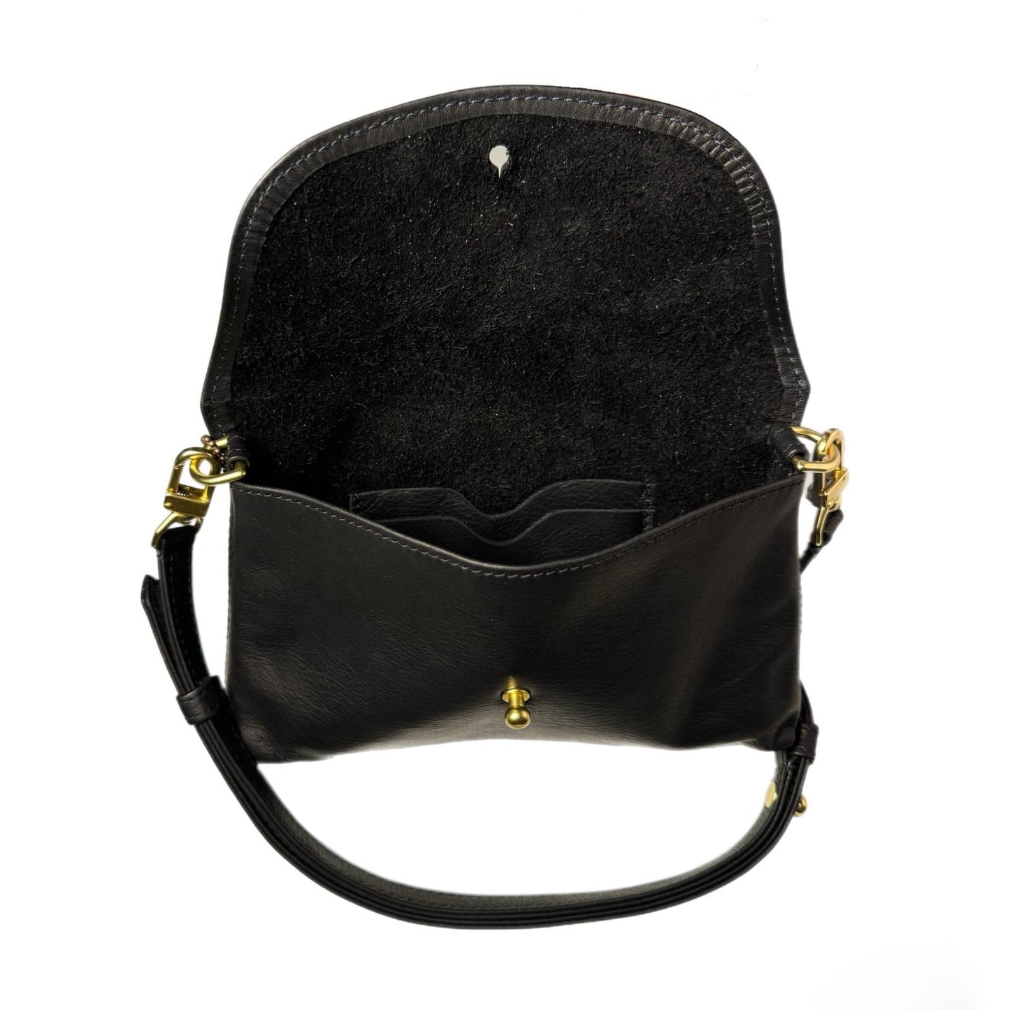 Black Aniline Kaanapali Crossbody Bag
