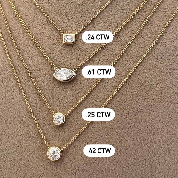 Diamond Solitaire Necklace