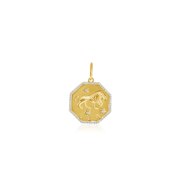 Aquarius Gold and Diamond Pendant