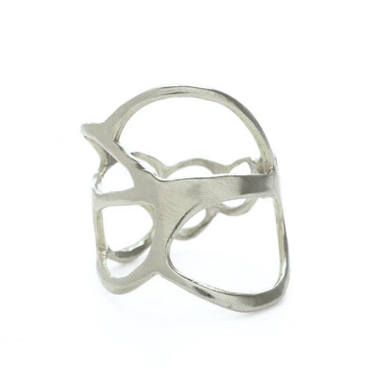 Amoeba Silver Ring