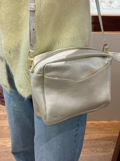 Champagne Metallic Rome Crossbody