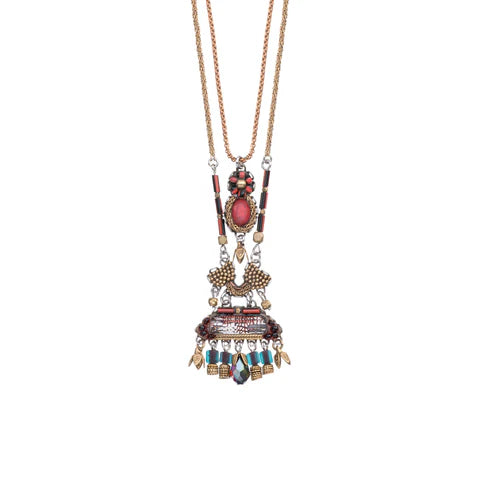 Double Strand Noble Wine Necklace