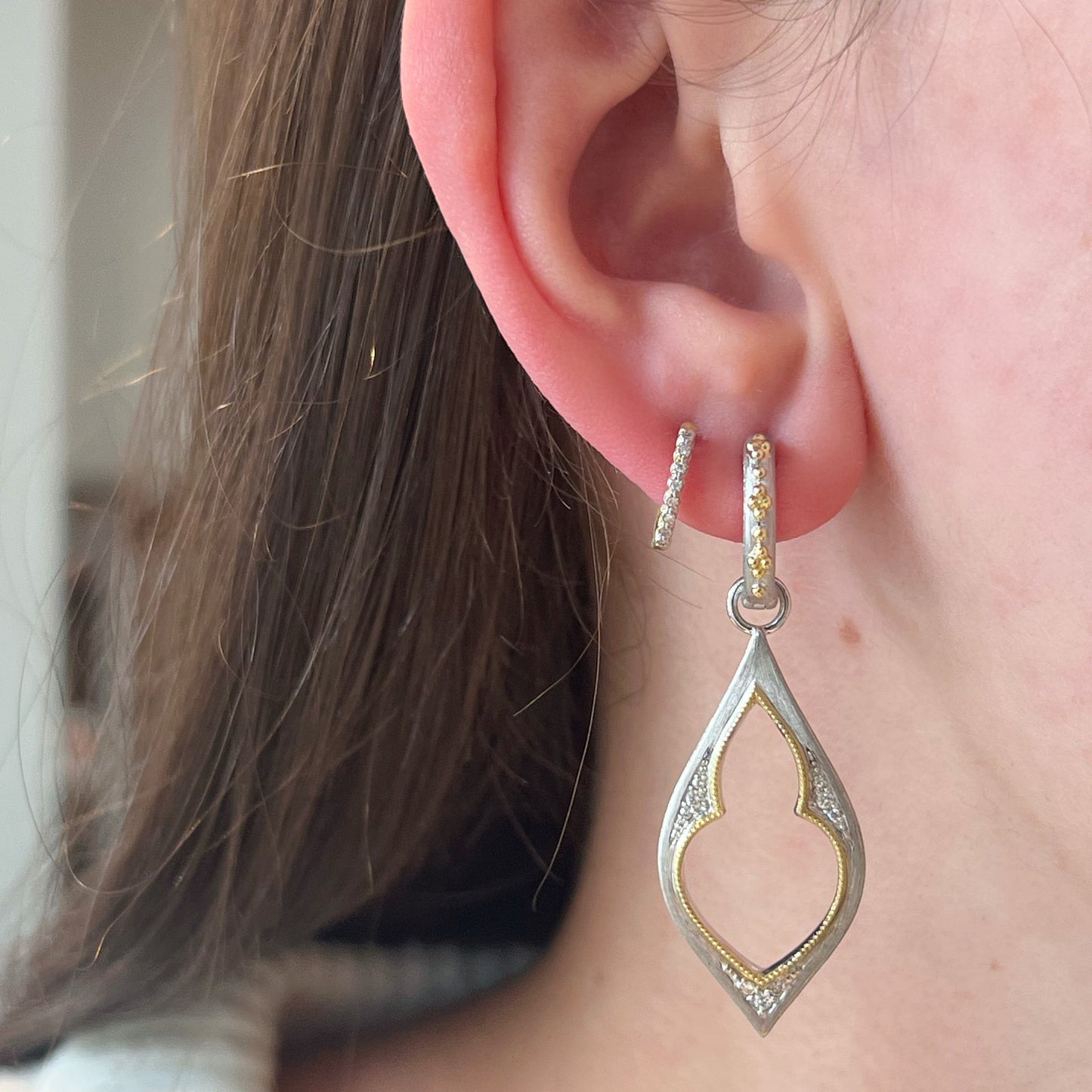 Mixed Metal Open Earring Charms