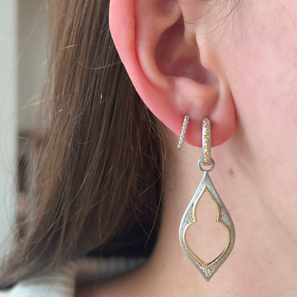 Mixed Metal Open Earring Charms