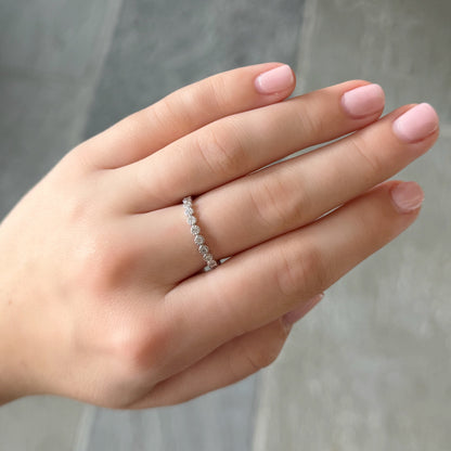 Milgrain Diamond Eternity Band
