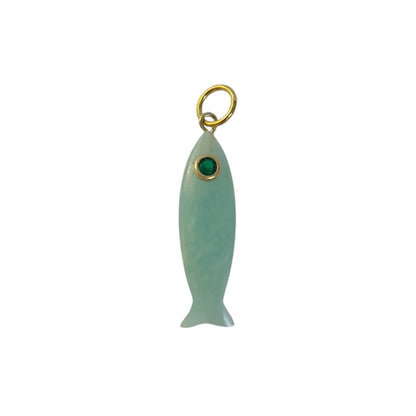 Gemstone Fish Charms