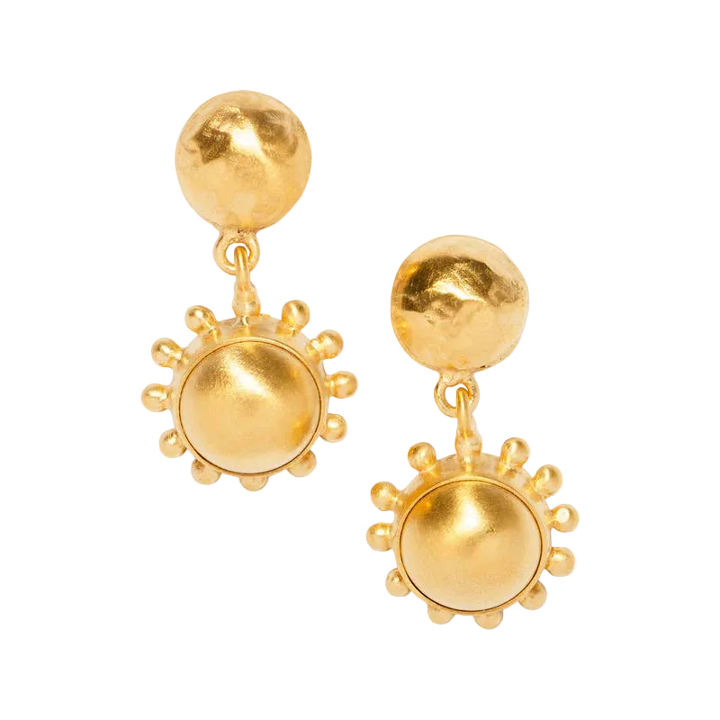 Double Pinwheel Drop Earrings