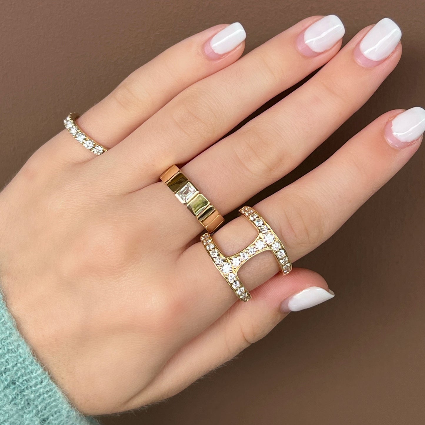 Diamond Eternity Pinky Ring