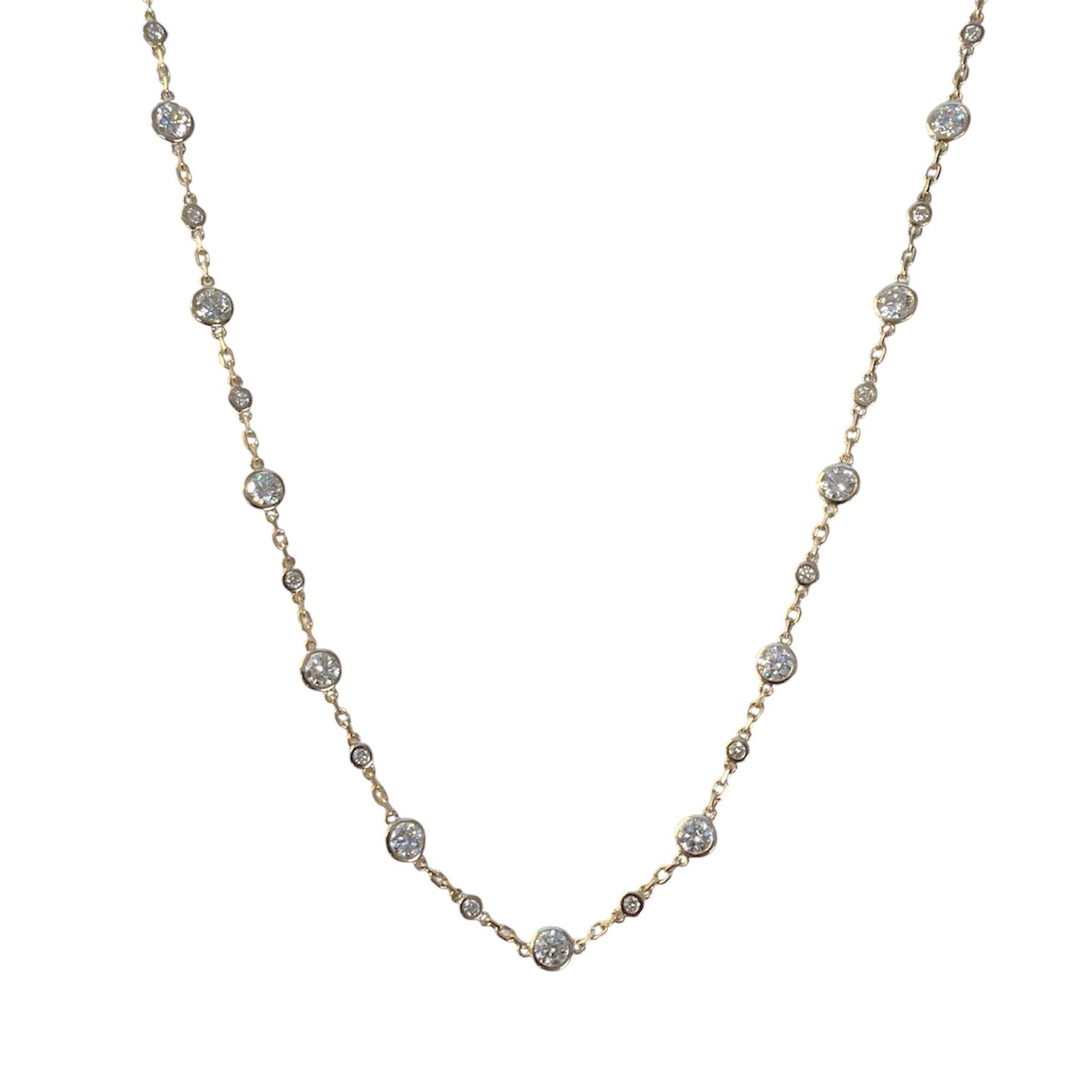 Lab Grown Diamond by the Yard Necklace