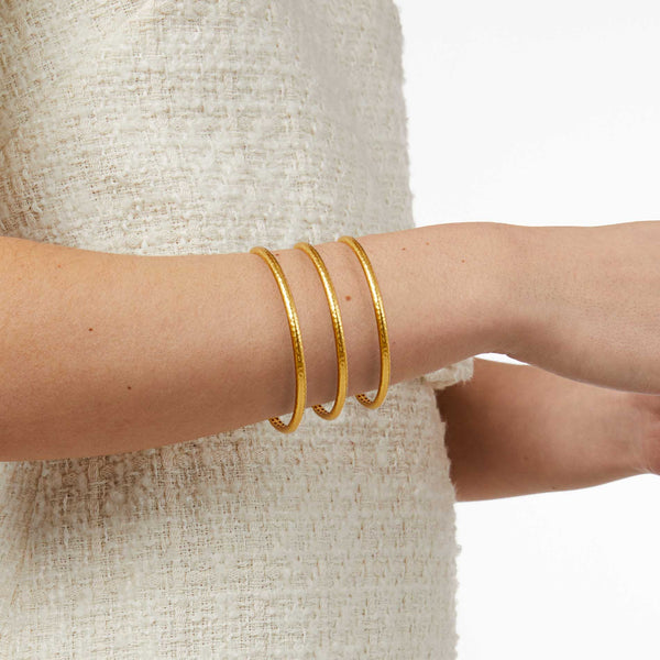 Havana Thin Gold Bangle