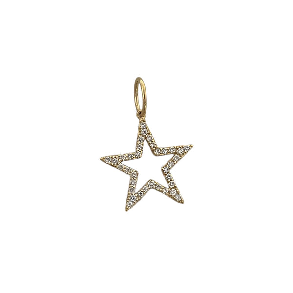 Open Diamond Star Pendant