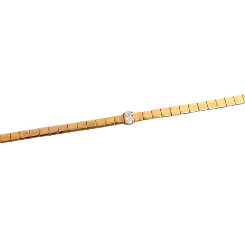 Oval Diamond Tile Bracelet