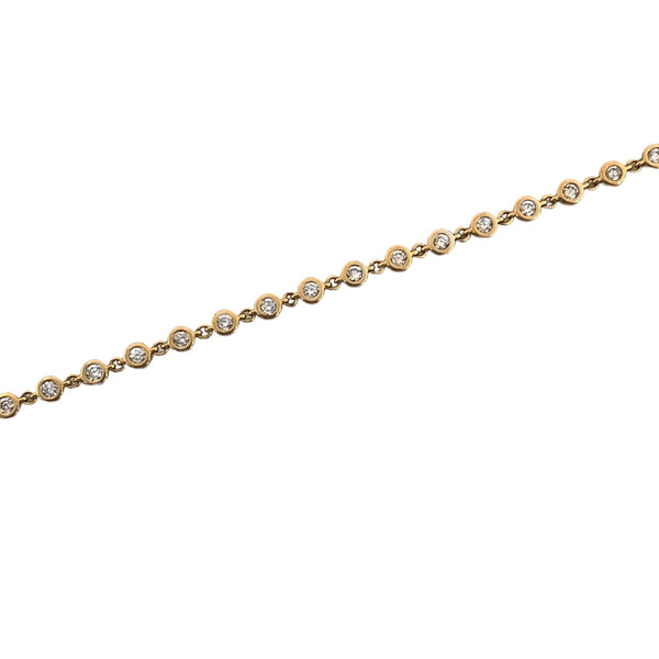 Bezel Set Diamond Bracelet